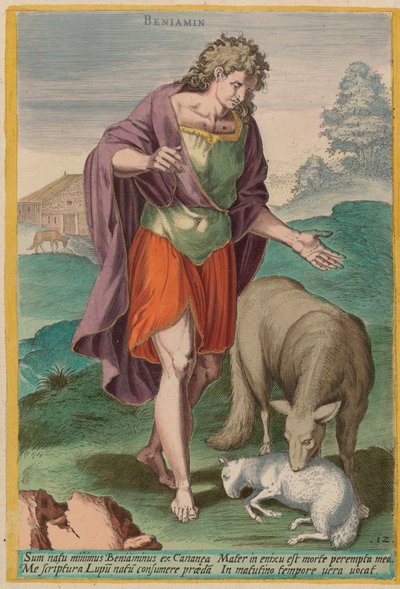 Bünyamin by Jan Sadeler I after Crispen van den Broecke