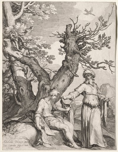 Ahiya ve Yeroboam, 1604. by Jan Saenredam