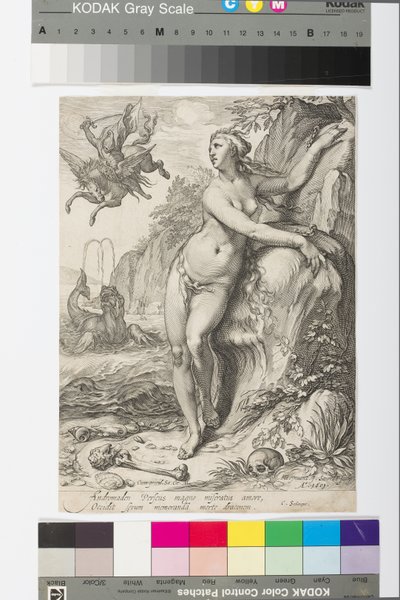 Andromeda, c.1609 (gravür) by Jan Saenredam