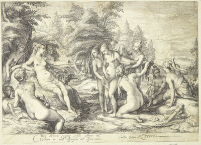 Diana ve Callisto by Jan Saenredam