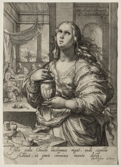 Yeni Ahit'in Kahramanları: Mary Magdalen by Jan Saenredam