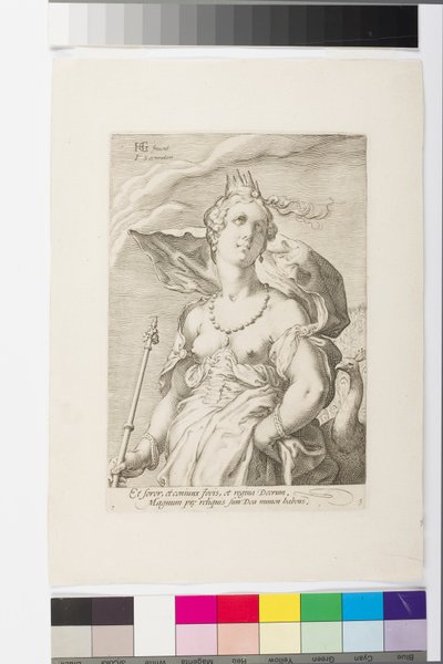 Juno (gravür) by Jan Saenredam