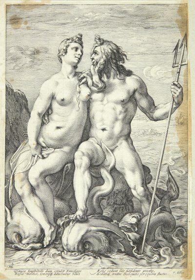 Neptün ve Amfitrit by Jan Saenredam