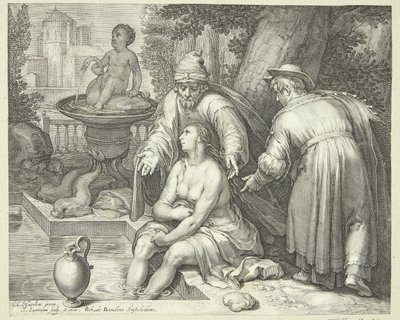 Susanna ve yaşlılar by Jan Saenredam