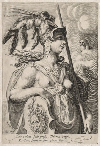 Üç Tanrıça, c. 1595. by Jan Saenredam