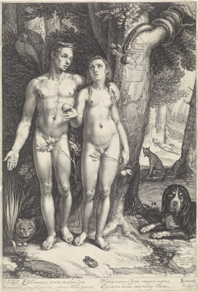 Adamın düşmesi by Jan Saenredam