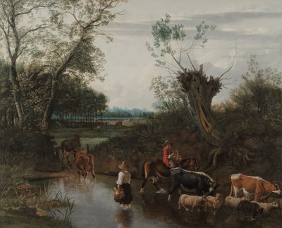 Dereyi Geçen Köylüler, c. 1670. by Jan Siberechts