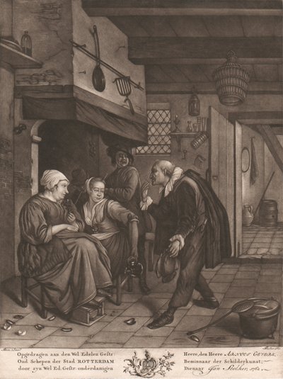 Hollandalı İç Mutfak Sahnesi by Jan Stolker