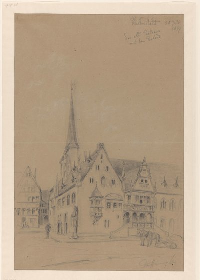 Halberstadt'ın Roelant ile Belediye Binası by Jan Striening