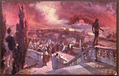 Incendie de Rome, Roma'nın Büyük Ateşi (kartpostal) by Jan Styka