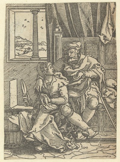 Bir iç mekanda oturan çift by Jan Swart Van Groningen