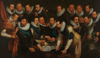 Amsterdam XI. Bölge memurları ve diğer sivil muhafızlar by Jan Tengnagel