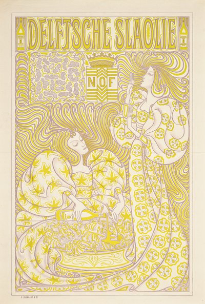 Delft Salata Yağı için bir reklam afişi, 1894 by Jan Toorop