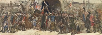 Java İmparatoru (kağıt üzerine kalem üzerine suluboya) by Jan Toorop