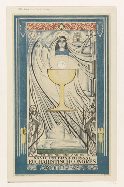 Uluslararası Efkaristiya Kongresi afişi, 1924 (seri başlığı) by Jan Toorop