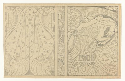 Louis Couperus'un Psyche Band tasarımı için kapak tasarımı: Louis Couperus, Psyche, 1898 by Jan Toorop