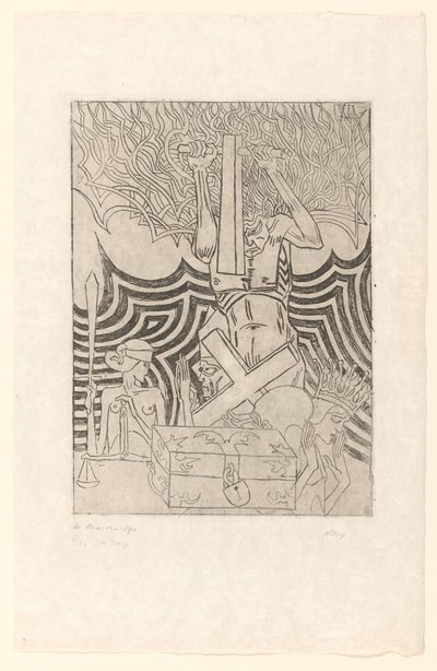 De Anarchie (nesne üzerindeki orijinal başlık) De Anarchist (orijinal başlık) by Jan Toorop