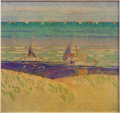 Yelkenli tekneler ile kumul manzara by Jan Toorop