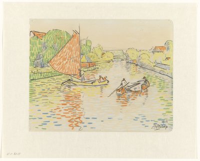 Veere'deki Kanal by Jan Toorop