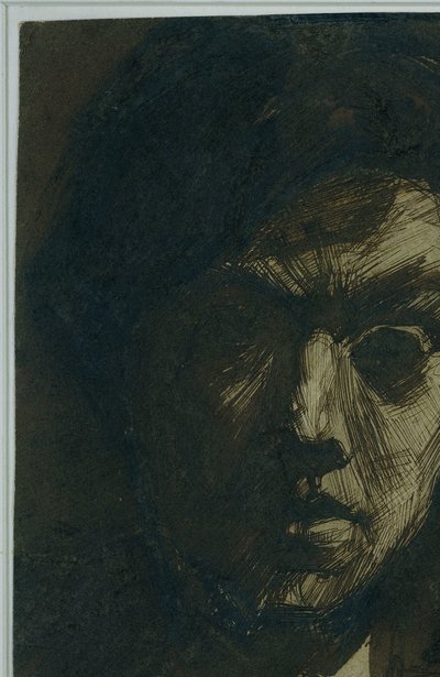 Ressam Jan Toorop'un otoportresi by Jan Toorop