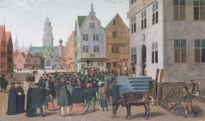 Ecce Homo (Halka Gösterilen İsa) c.1565 (tuval üzerine yağlı boya) by Jan Van Wechelen