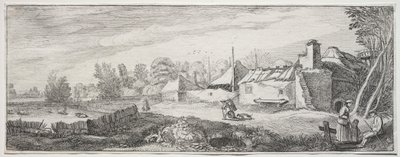 Çiftlik ile Manzara. by Jan Van de Velde
