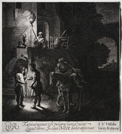 Hancıya Ödeme Yapan İyi Samiriyeli. by Jan Van de Velde