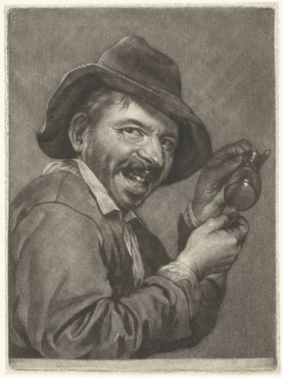 Boş bir bardak olan adam (Tat) Beş duyu (dizi adı) by Jan Verkolje (I)