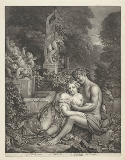 Vertumnus ve Pomona by Jan Verkolje (I)