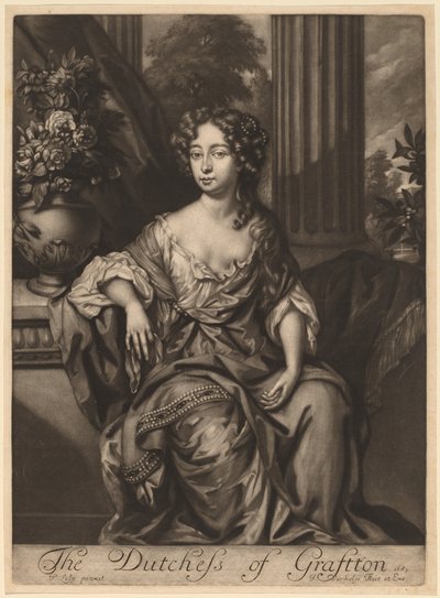 Grafton Düşesi by Jan Verkolje I after Sir Peter Lely