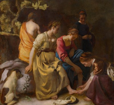 Diana ve Arkadaşları, yaklaşık 1654 by Jan Vermeer van Delft