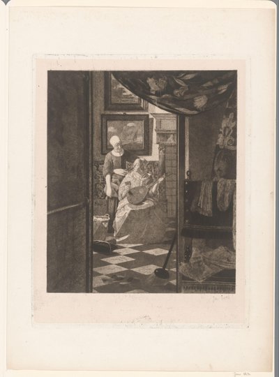 Aşk Mektubu (orijinal başlık) by Jan Veth (signed by artist)