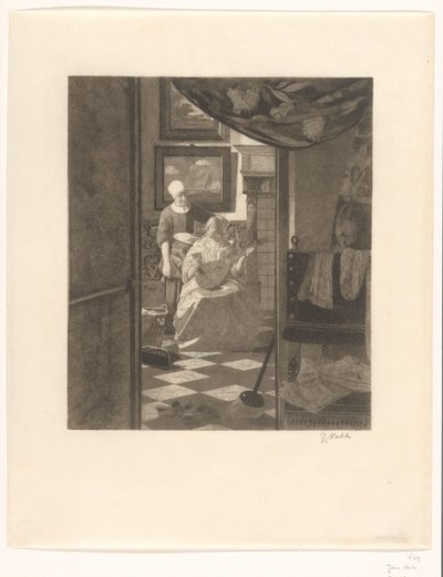 Aşk Mektubu (orijinal başlık) by Jan Veth (signed by artist)