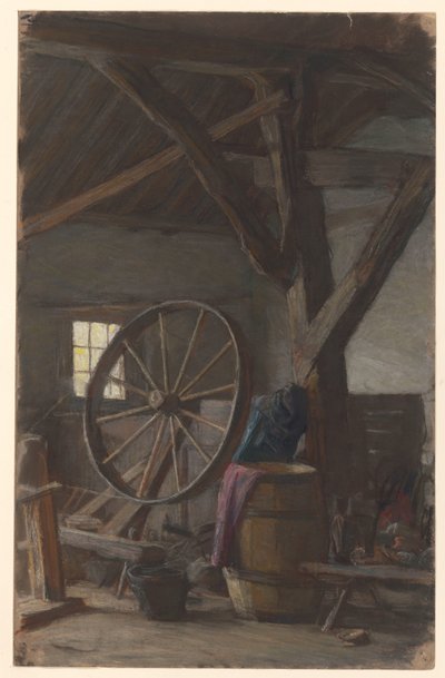 Bir ahırın içi by Jan Veth