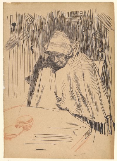 Masada yaşlı kadın (Malle Teun) by Jan Veth