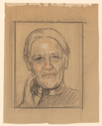 Portre van Barendina Hermina Muhring by Jan Veth