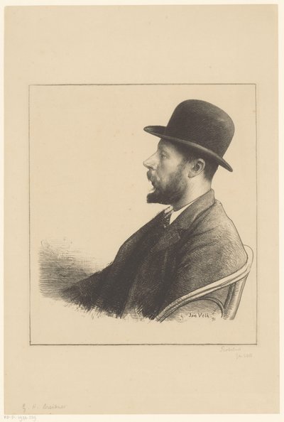George Hendrik Breitner Ünlü Çağdaşlarının Portresi (dizi başlığı) by Jan Veth