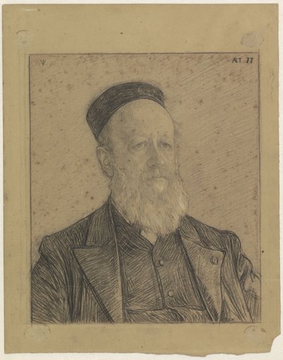 77 yaşındaki Pieter Johannes Veth'in portresi by Jan Veth