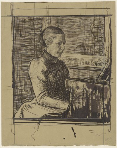 Bayan Van Marken-Matthes'in Portresi by Jan Veth