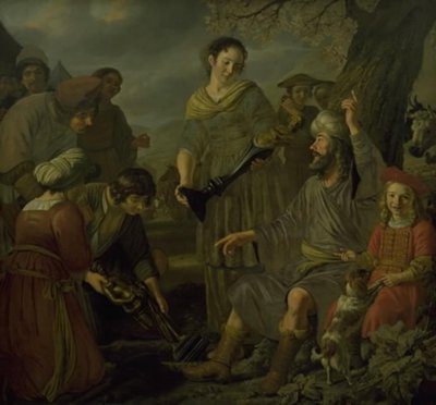Yakup Pagan Putlarını Gömüyor by Jan Victors