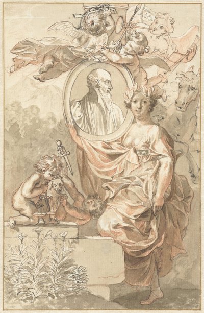 Sannisarius'un Arcadia başlık sayfası için tasarım by Jan Wandelaar