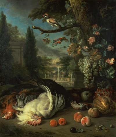 Ölü Kümes hayvanları (tuval üzerine yağlı boya) by Jan Baptist Weenix