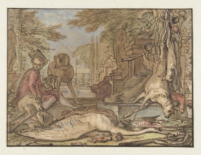 Natürmort oyun by Jan Baptist Weenix