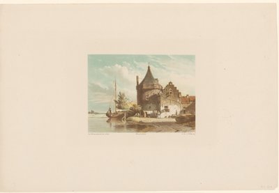 Culemborg'daki Waltoren manzarası by Jan Weissenbruch
