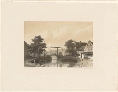 Asma köprülü kanal görünümü by Jan Weissenbruch