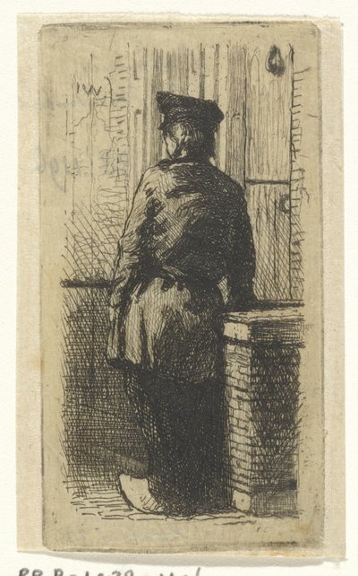 takunya içinde genç adam by Jan Weissenbruch