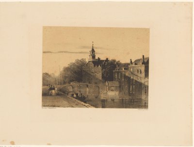 Kanal ile şehir manzarası by Jan Weissenbruch