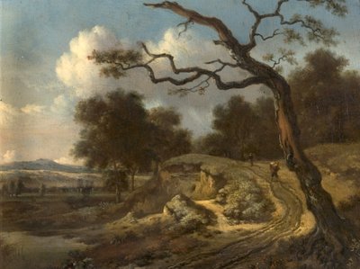 Köylüler ve Bir Yol ile Peyzaj by Jan Wijnants