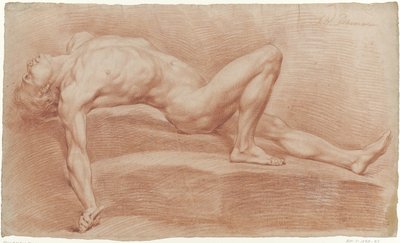 erkek çıplak sırt üstü yatmak by Jan Willem Pieneman