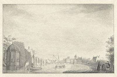 Amstel üzerinde Ouderkerk by Jan de Beijer (possibly)